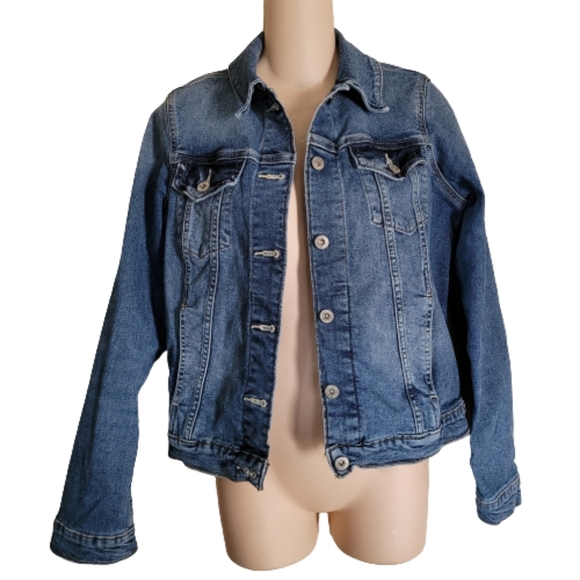 Denizen From Levi's Trucker Jean Denim Jacket Size Women's Medium - Picture 3 of 13